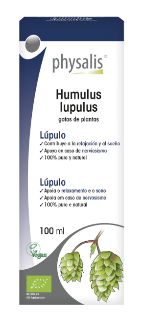 Tintura de Lúpulo Natural Physalis 100 ml Relajante y Menopausia