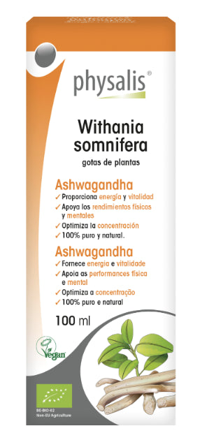 Tintura de Ashwagandha Physalis 100 ml – Energía y Equilibrio