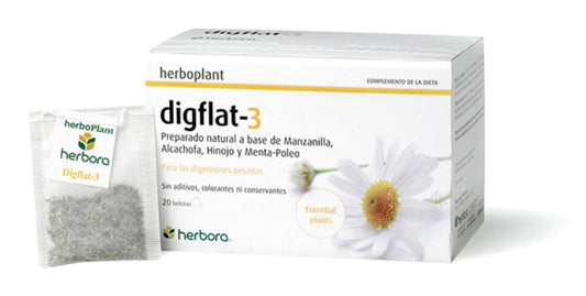 Herboplant Digflat-3 de Herbora: 20 filtros digestivos naturales