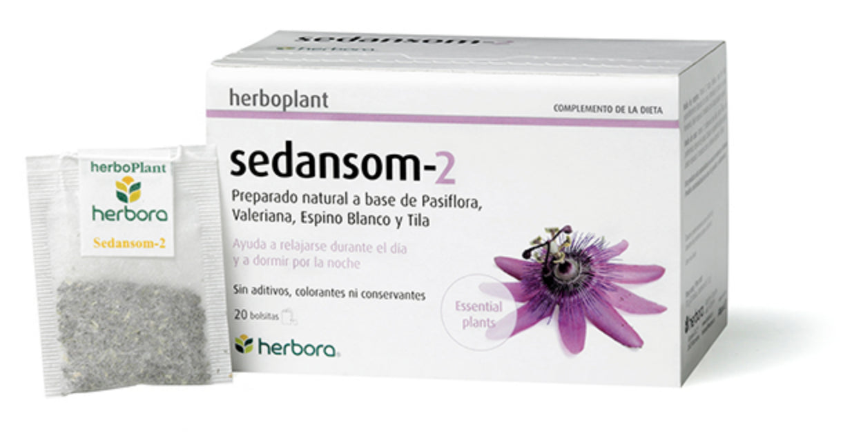 Infusión Sedansom-2 de Herbora – 20 filtros relajantes de hierbas