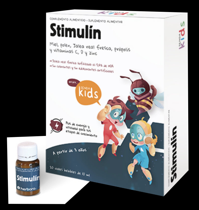 Stimulín Herbora 20 Viales Jalea Real y Propolis Infantil