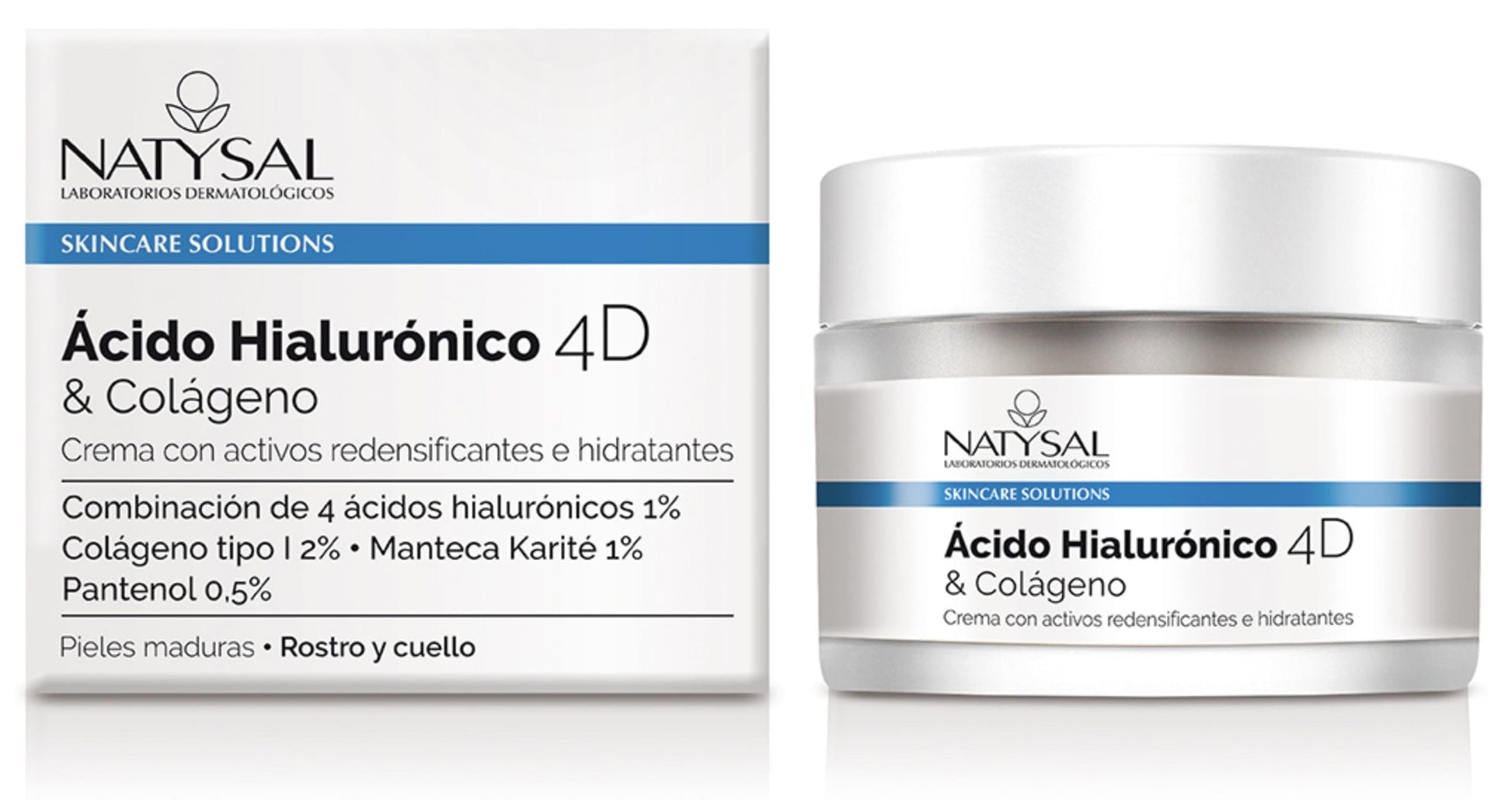 Crema 4D Ácido Hialurónico y Colágeno Natysal 50ml