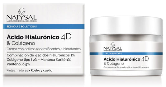 Crema 4D Ácido Hialurónico y Colágeno Natysal 50ml