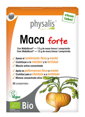 Maca Forte Physalis 30 comprimidos - Energía y Vitalidad Natural