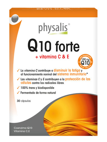 Coenzima Q10 Forte con Physalis – 30 Cápsulas Antioxidantes