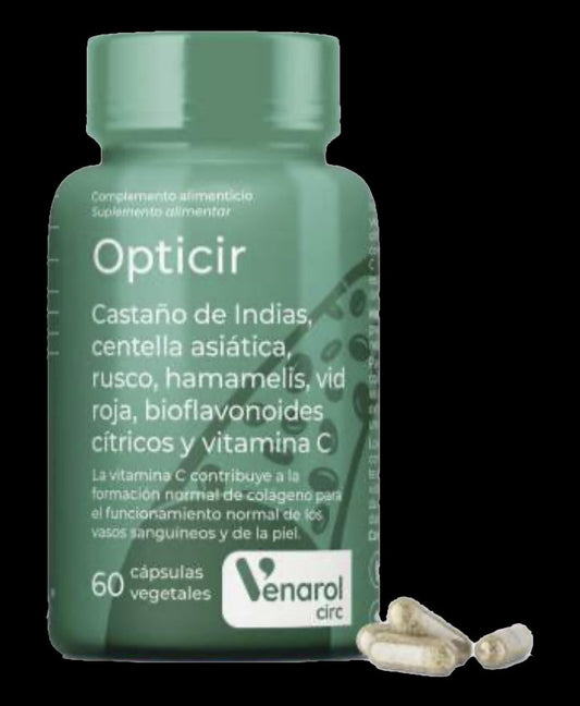 Opticir Herbora 60 cápsulas para aliviar varices y piernas cansadas