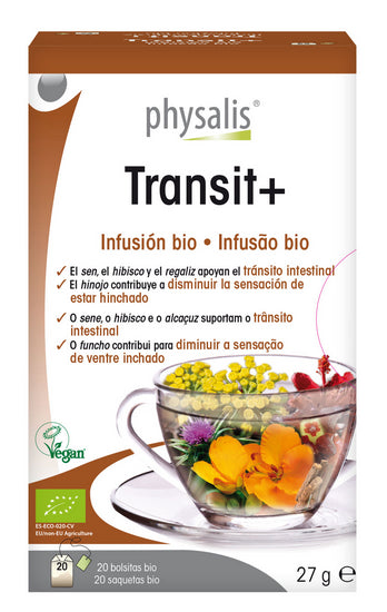 Transit+ Physalis Infusión 20 filtros para tránsito intestinal