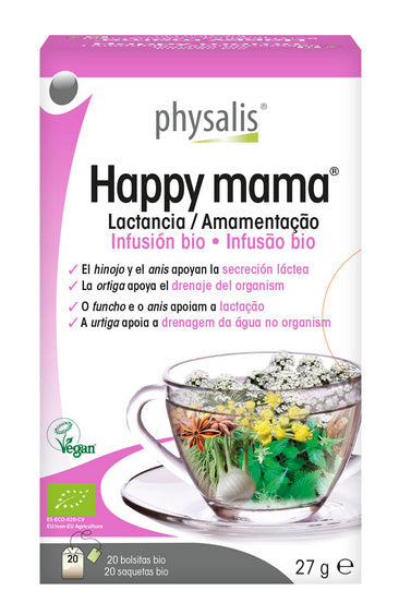 Infusión Happy Mama Physalis 20 filtros para lactancia