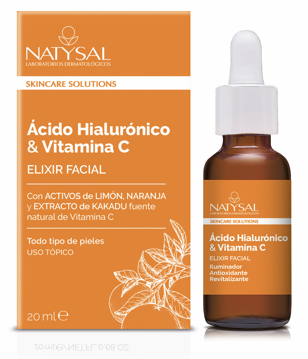 Elixir Facial Natysal con Ácido Hialurónico y Vitamina C 20ml