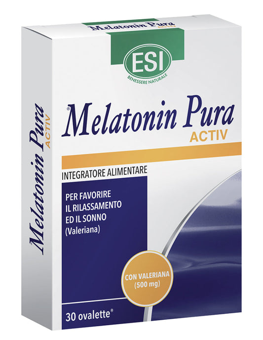 Melatonina Pura Activ con Valeriana 30 Comprimidos – Sueño Natural