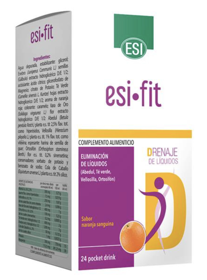 ESI FIT Drenaje 24 sticks – Suplemento diurético natural