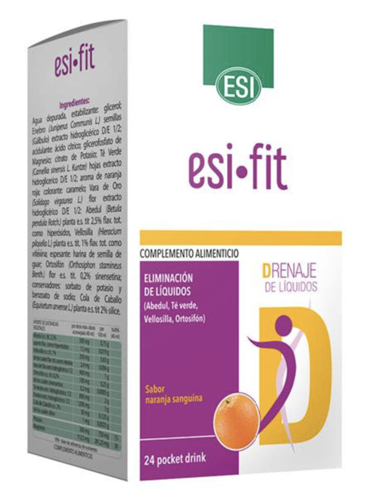 ESI FIT Drenaje 24 sticks – Suplemento diurético natural