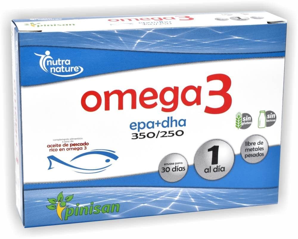 Omega 3 Pinisan 30 perlas de alta concentración EPA DHA