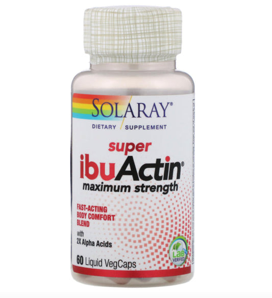 Super IbuActin 60 Cápsulas Anti‑inflamatorio Natural con Lúpulo