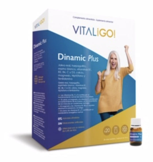Dinamic Plus de Herbora: 20 Viales de Jalea Real Energizante