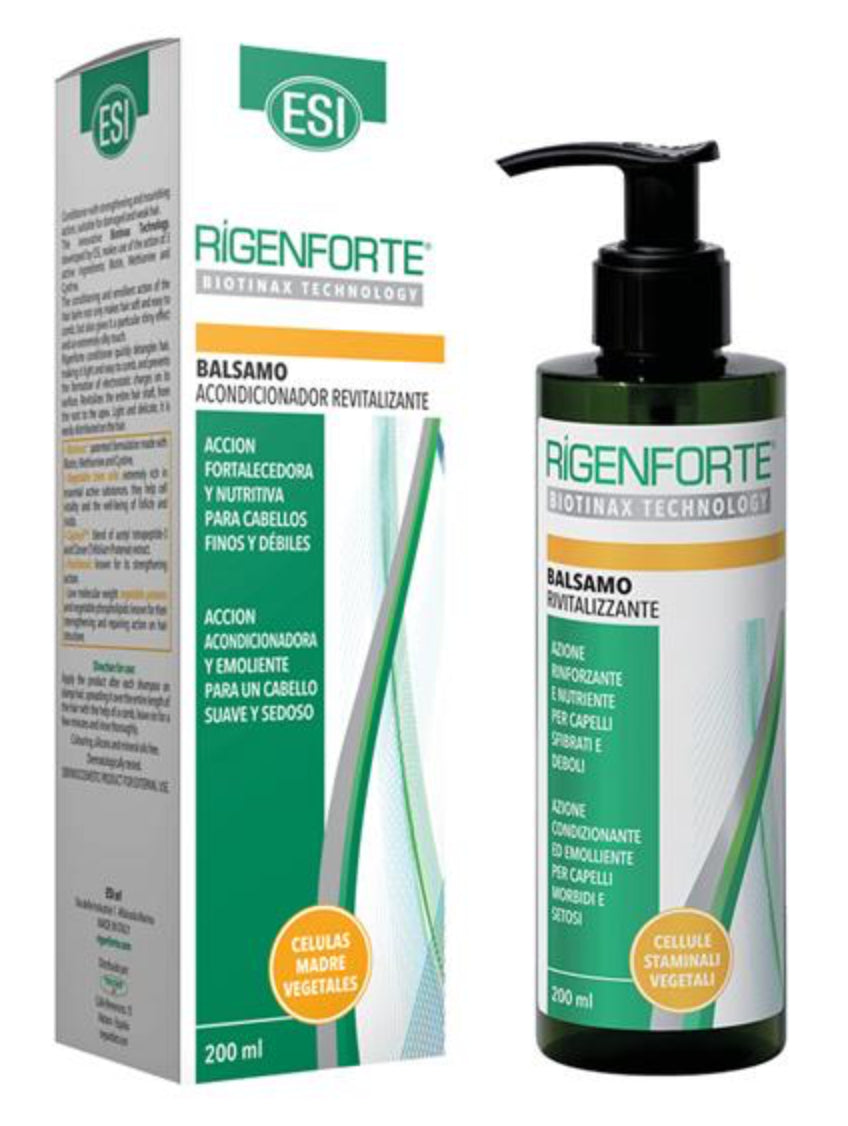 Rigenforte Bálsamo Acondicionador Fortalecedor Biotinax 200 ml para Cabello Débil
