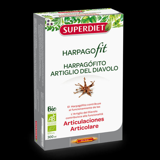 Suplemento Harpagófito BIO Superdiet 20 Ampollas para Articulaciones