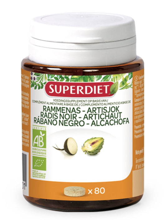 Suplemento Depurativo de Rábano Negro y Alcachofa Bio 80 Cápsulas
