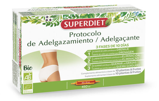 Protocolo BIO de Adelgazamiento Superdiet 30 Ampollas 30 Días