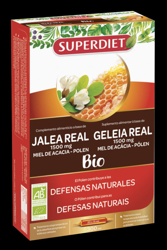 Jalea Real Miel de Acacia y Polen – 20 Ampollas
