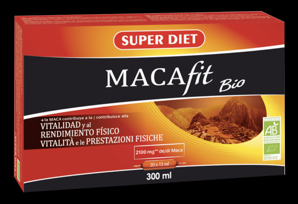 Superdiet Macafit BIO Ampollas: Vitalidad Natural, Energía y Rendimiento Físico Óptimo