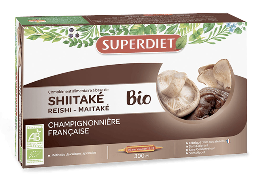 Suplemento BIO Shiitake, Maitake y Reishi – 20 Ampollas