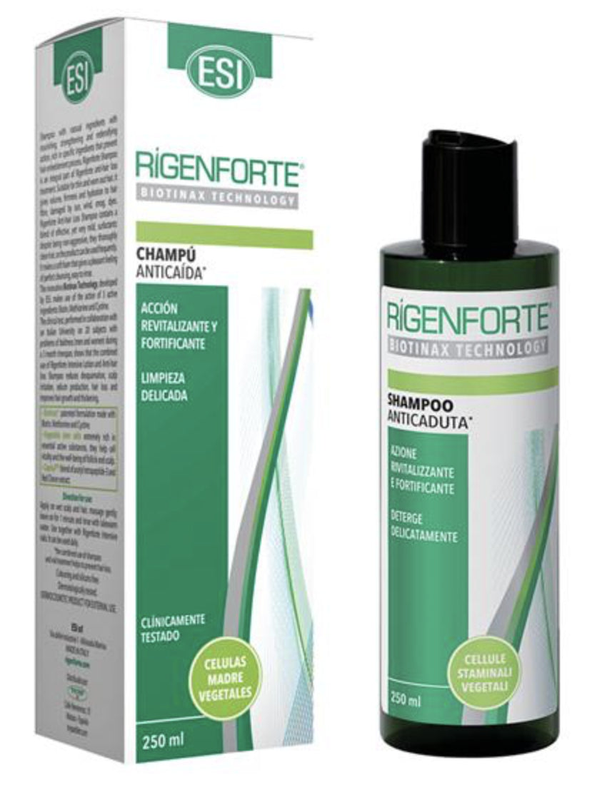 Champú Anticaída Rigenforte con Biotinax – 250 ml para Cabello ESI