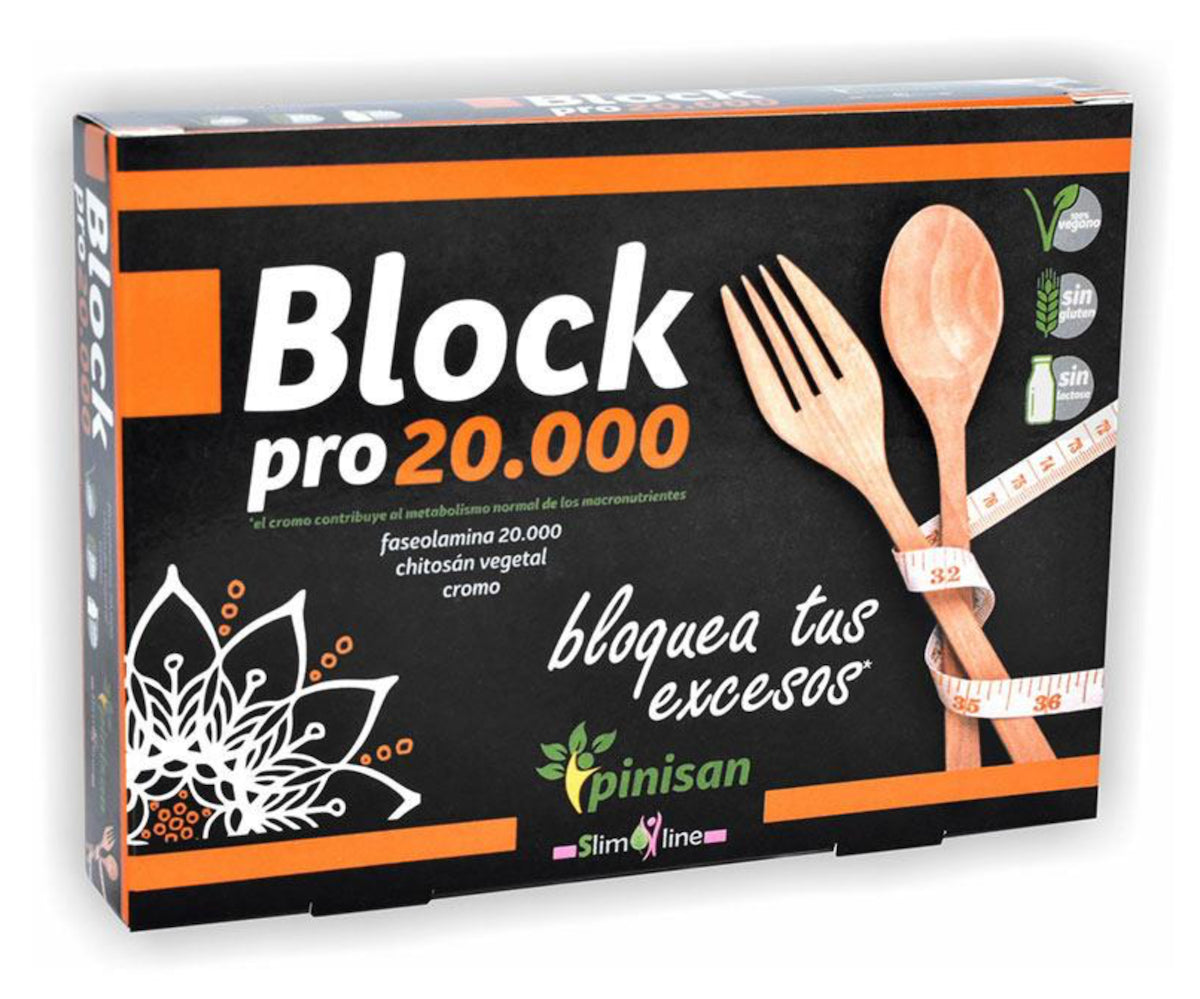 Block PRO 20.000 de Pinisan: Bloqueador de Carbohidratos 30 Cápsulas