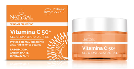 Crema Vitamina C 50+ Natysal Protección Solar Alta 50 ml