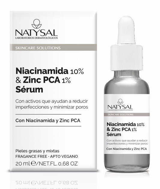 Serum Niacinamida y Zinc PCA Natysal 20 ml – Hidratación y Control Seborregulador