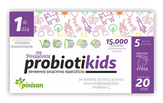 ProbiotiKids Pinisan 20 sobres probióticos infantiles con fresa