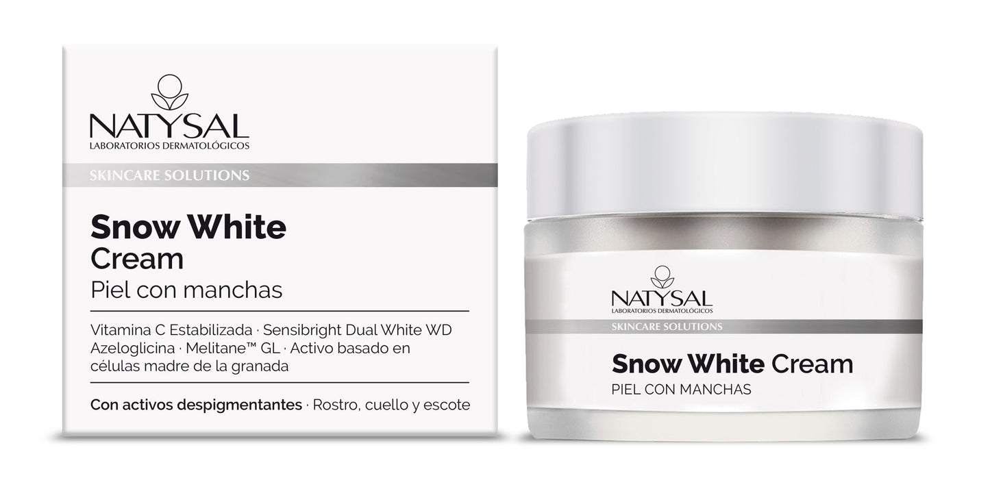 Crema Snow White Natysal 50 ml Iluminadora Antimanchas con Vitamina C