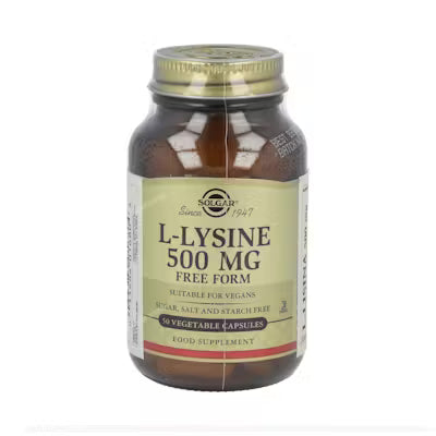 SOLGAR L-LISINA 500mg. 50vegicaps