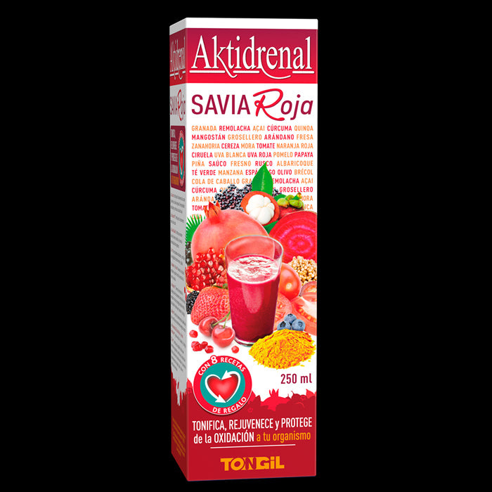 Suplemento Antioxidante Aktidrenal Savia Roja 250ml Protección Cardiovascular