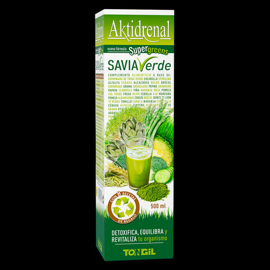 Aktidrenal Savia Verde 500ml Elixir Detoxificante de Algas