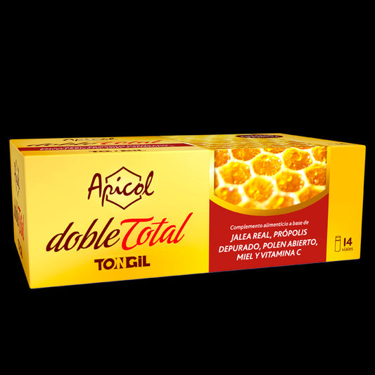 Apicol Doble Total Jalea Real 14 Viales Nutritivos