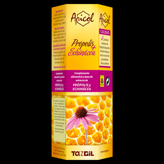 Apicol Propóleo y Echinácea Tongil 60 ml Suplemento Natural Refuerzo Inmunológico
