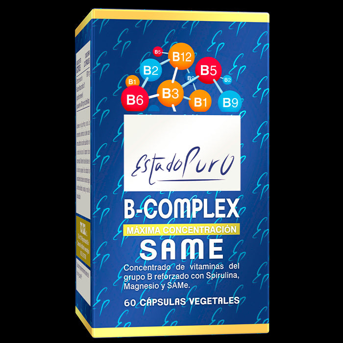 Complejo B con SAMe, Spirulina y Quinoa – 60 Cápsulas Vegetales