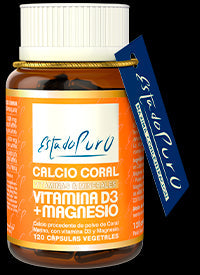 Calcio Coral + Vitamina D3 Tongil, 120 Cápsulas Potentes