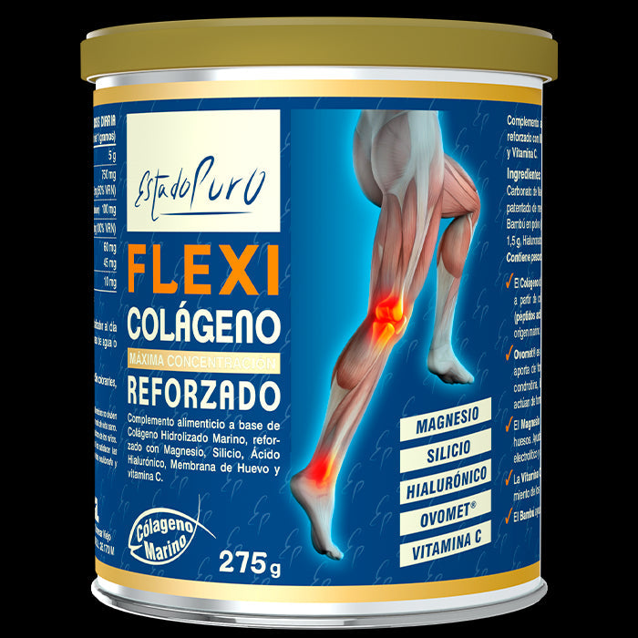 Flexi Colágeno Reforzado 275g con Magnesio, Vitamina C y Bambú