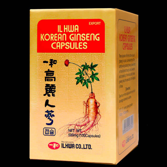 Ginseng Coreano IL HWA 100 Cápsulas Vitalidad Premium