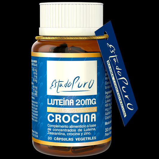 Luteína 20 mg con Crocina y Zinc – 30 cápsulas
