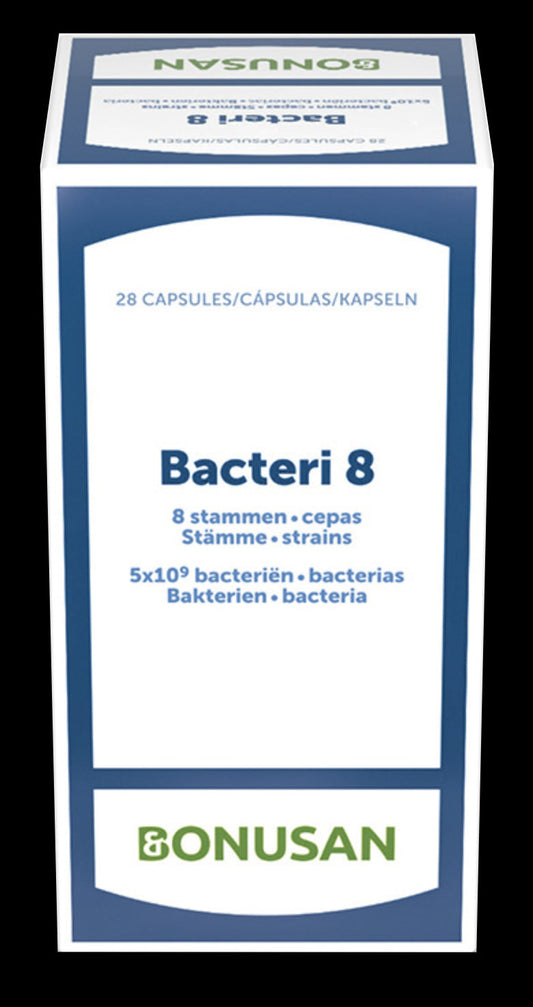 Bacteri 8 de Bonusan – 28 Cápsulas Probióticas con 8 Cepas