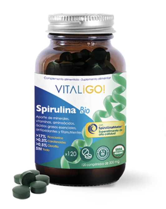 Spirulina BIO Herbora 120 comprimidos energéticos y vitalidad