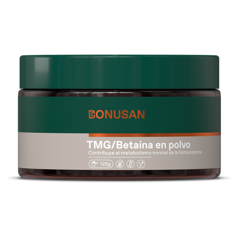 Betaína Anhidro (TMG) Polvo 125g Bonusan Apoyo Metilación