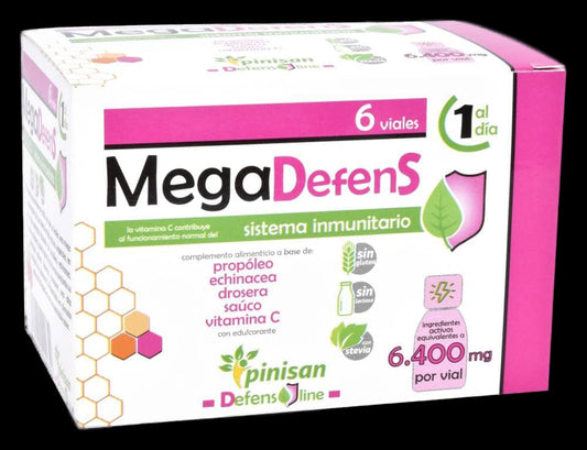 Mega Defens Pinisan 6 viales Suplemento inmunológico natural