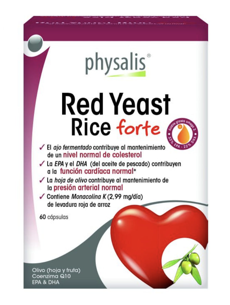 Red Yeast Rice Forte con Physalis – 60 Cápsulas Salud Cardíaca