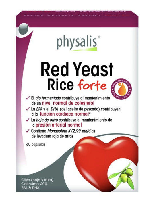 Red Yeast Rice Forte con Physalis – 60 Cápsulas Salud Cardíaca