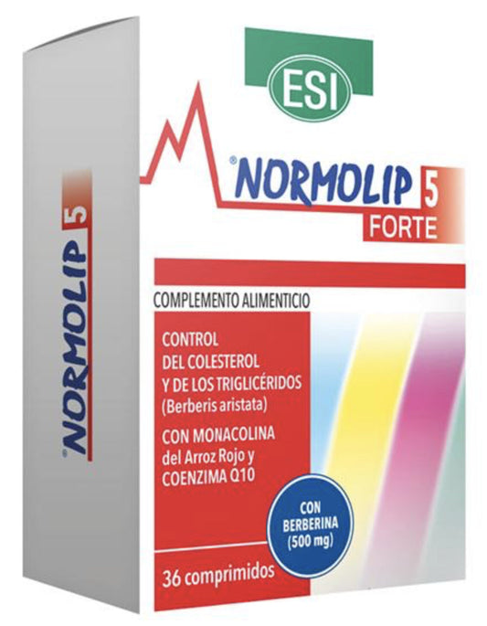 Normolip 5 Forte suplemento de berberina y silimarina 36 comprimidos