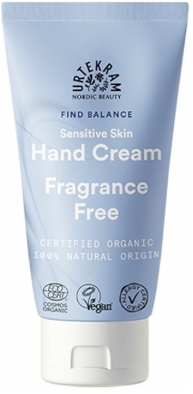 Crema de Manos Sin Fragancia Urtekram 75 ml Hidratación Vegana